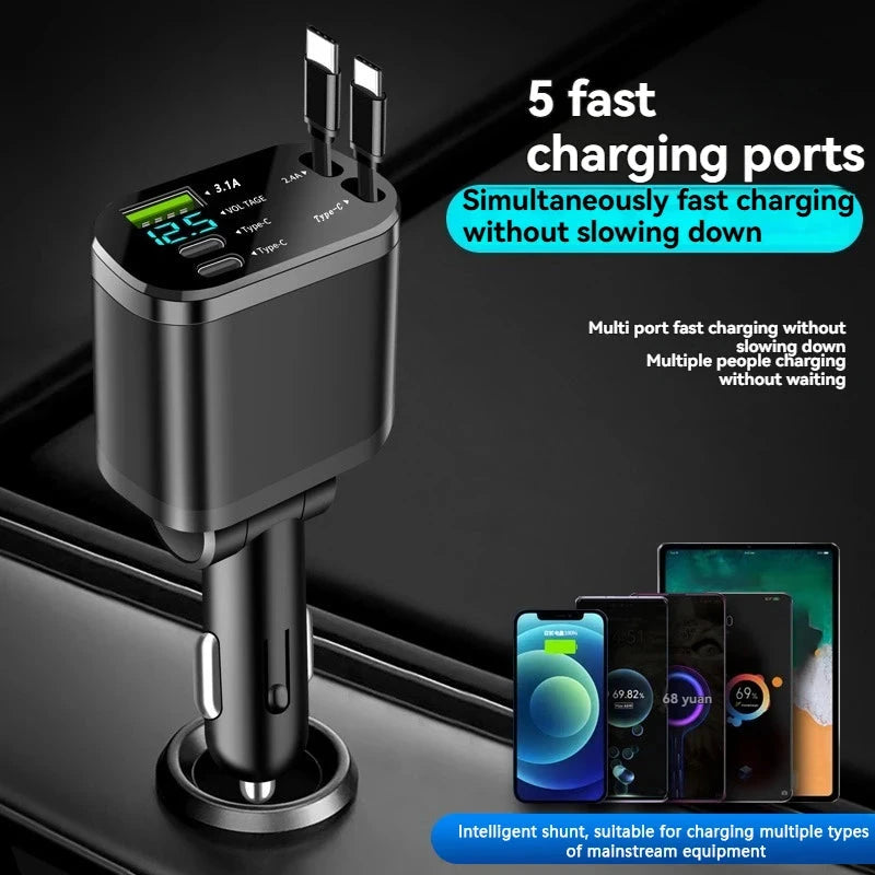 Retractable Fast Car Charger