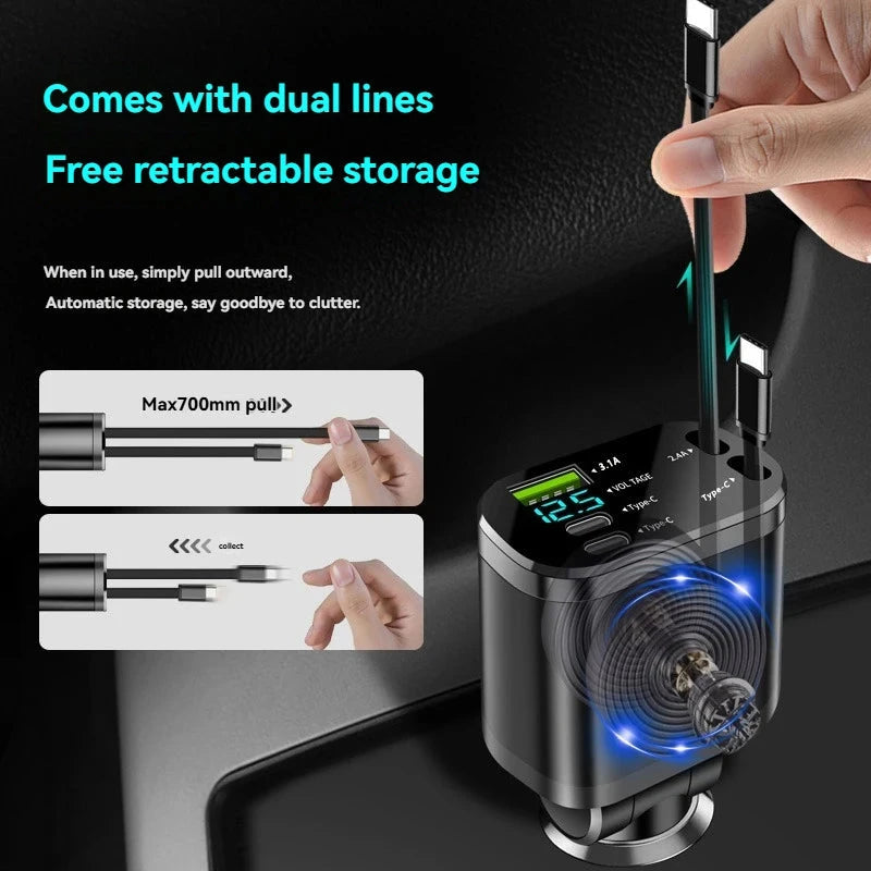 Retractable Fast Car Charger