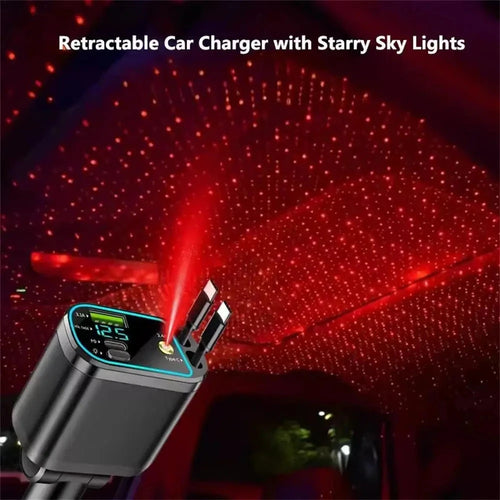 4-in-1 Retractable Car Charger